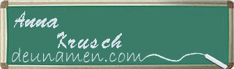 Anna Krusch Visitenkarte